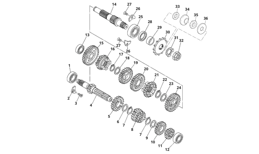 BDmBqHq3Ay_28 - Boîte de Vitesses (XE 125 MY22).png